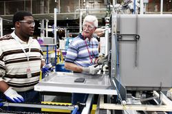 William Slaughter and Ronald Griffin, GE dishwasher production employees