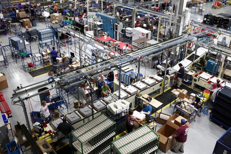 GE dishwasher production line