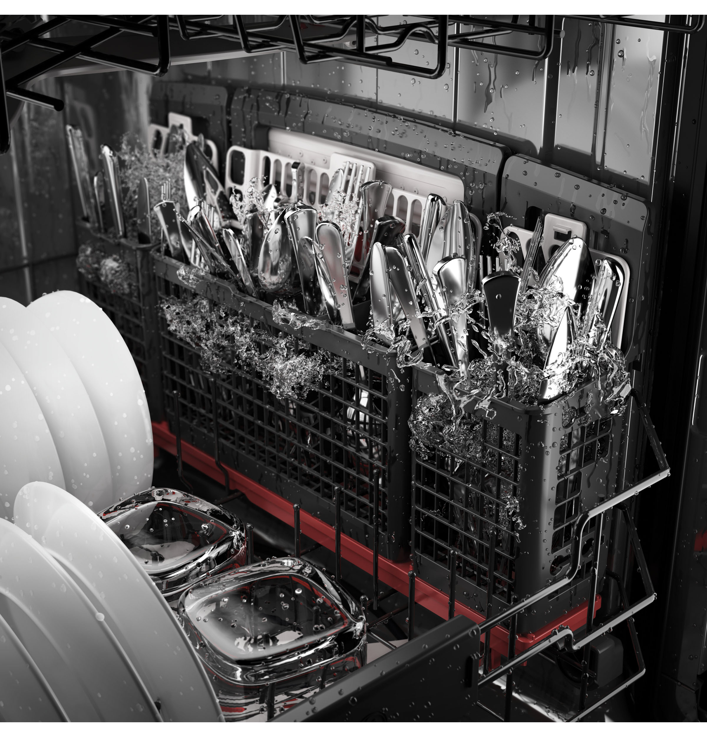 GE Puts Their Jets Where the Dirt Is Over 140 Dishwasher Jets Ensure