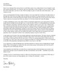 Sara's Letter Sara's Letter