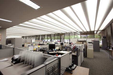 Re-lamping with more efficient linear fluorescent lighting can be an easy path to annual energy savings.