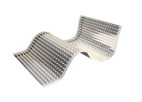 The unique form factor of Cooledge’s LED light sheets allows large panels, long lengths and the ability to conform to a wide variety of shapes—eliminating many of the constraints and challenges imposed by traditional LED lighting options.