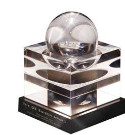 The 2014 GE Edison Award Winner will receive a personalized Steuben crystal trophy and continued publicity throughout the following year.
