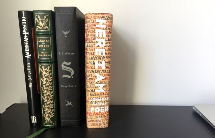 My desk is home to some of my favourite hardcovers. IMG_2622 (1)