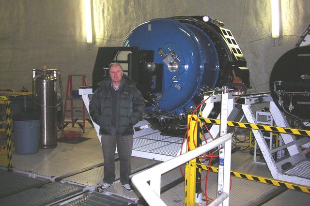 Professor Ian McLean in front of MOSFIRE