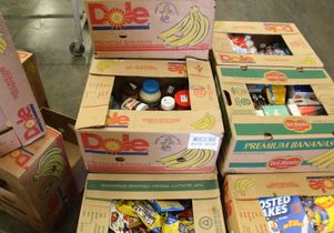 Donations to sort and pack