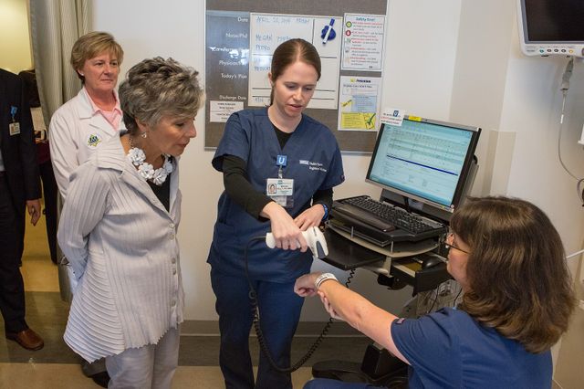 Senator Barbara Boxer at Ronald Reagan UCLA Medical Center