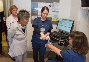 Senator Barbara Boxer at Ronald Reagan UCLA Medical Center