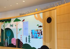Welcome wall at Mattel Children's Hospital UCLA