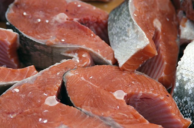 Salmon steaks