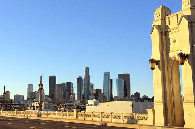 DTLA from Fourth Street bridge