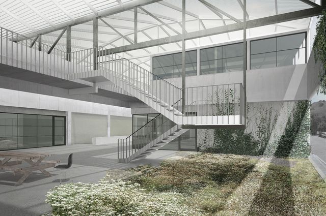 UCLA Graduate Art Studios Covered Garden