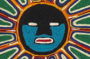 Huichol Spun Universe closeup