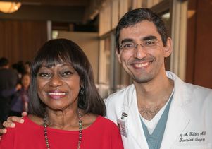 Shirley Polk and Dr. Fady Kaldas
