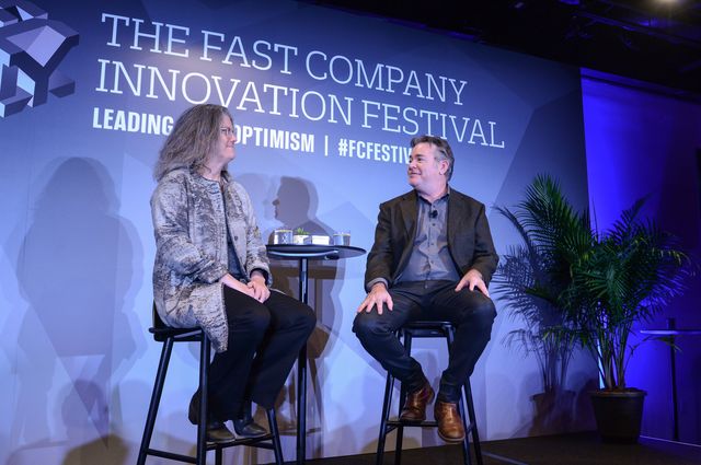 Andrea Ghez interviewed by Jason Kersten at the 2017 Fast Company Innovation Festival. Andrea Ghez interviewed by Jason Kersten at the 2017 Fast Company Innovation Festival