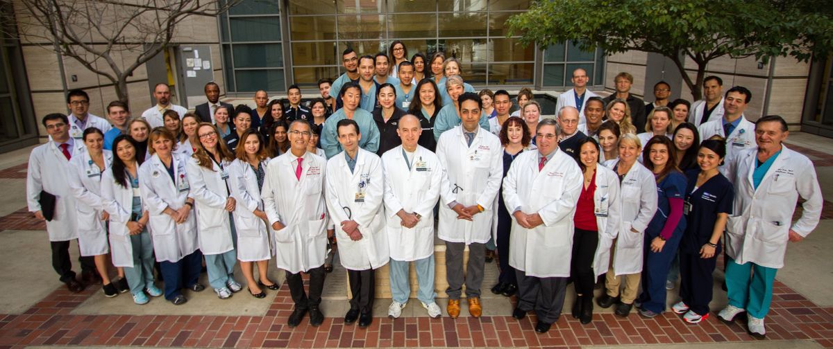 UCLA heart and lung transplants teams. UCLA heart and lung transplants teams.