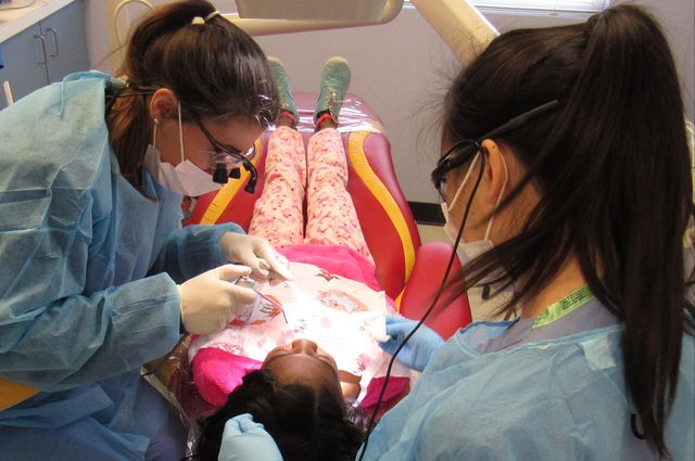 Child at dentist