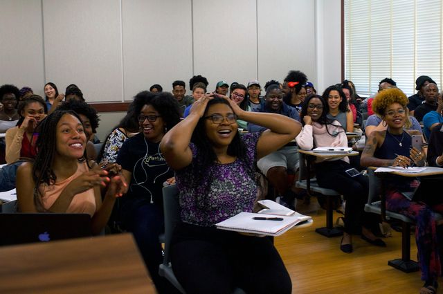 Surprised UCLA students