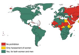 developed Sexual less harassment countries in
