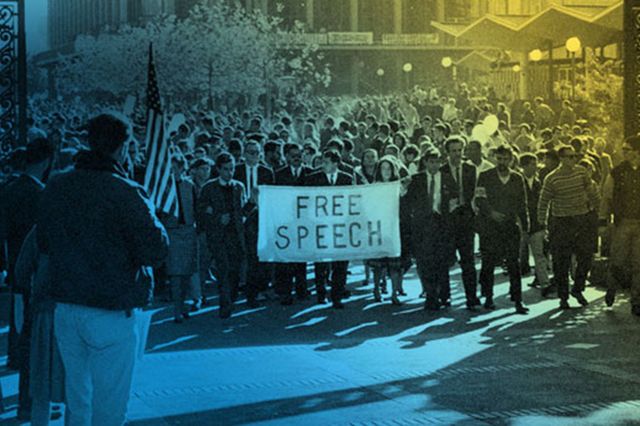 Free speech demonstration