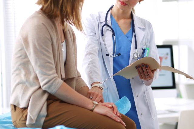 Doctor and woman patient