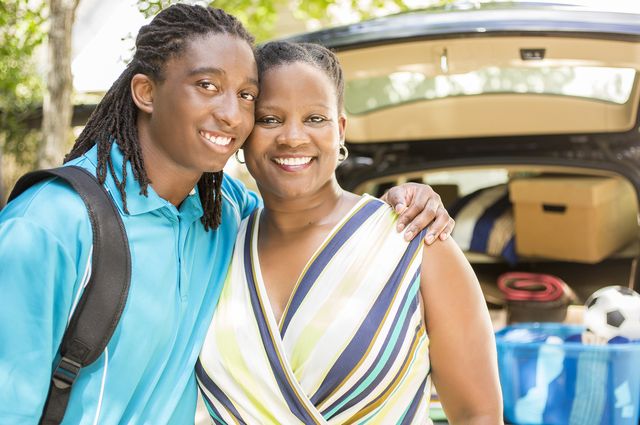 Son and mom