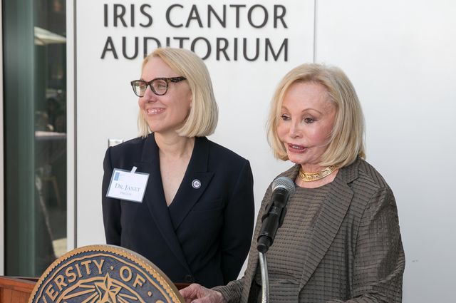 Dr. Janet Pregler and Iris Cantor