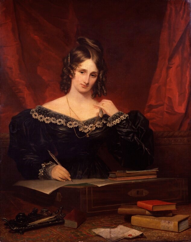 Unknown woman, formerly known as Mary Shelley, by Samuel John Stump. Oil on canvas.