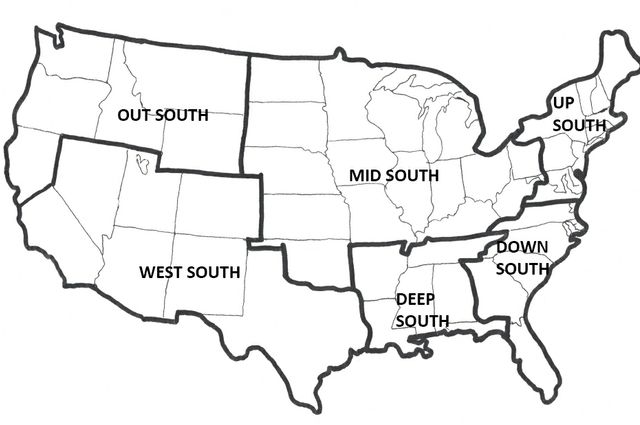 Historical map of Black culture in the United States from the book Chocolate Cities