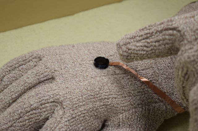 Sensor on glove