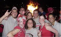 Red rally fans