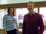 Kristin Reynolds (l) and Shawn Kelly