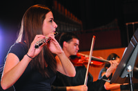flute & violin players