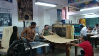 Printmaking workshop in Havana