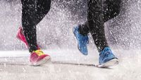 Snow jogging