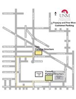 Popejoy and Pow-Wow parking map