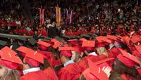 UNM will host separate commencement ceremonies this spring for graduates and undergraduates. Photo courtesy Bobby Tamayo Photography.