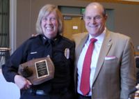 Kathy Guimond and President Frank