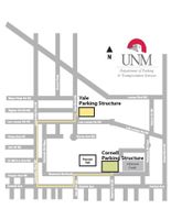 UNM parking structures map
