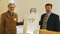 Paul Ré, left, with Peter Nardini of Green World Health Net.