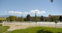 Basketball and volleyball courts