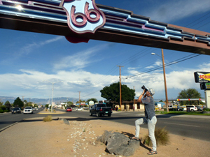Donatella Davanzo on Route 66.