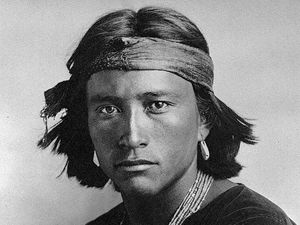 Navajo boy is one of the most well-known images taken by photographer Carl Moon.