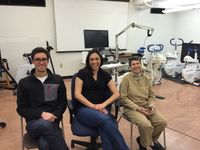 From l to r: Nicholas Gannon, Kristina Trujillo and Christine Mermier.