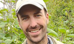 Chris Witt, curator of birds, UNM Museum of Southwestern Biology, in the field.