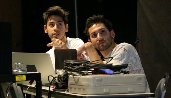 Tim Castillo's students in ARTS Lab put finishing touches on one of the video segments for LoboScape.