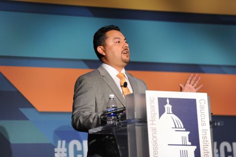 Gabriel Sanchez speaking at the 2015 cHCI Policy Conference in Washington D.C. Photo Credit: CHCI