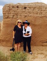 Michelle Martin and Debra Goodrich visit Fort Selden Historic Site near Las Cruces, New Mexico. Michelle Martin & Deb Goodrich