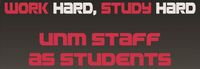 Work Hard Study Hard - Staff as Students