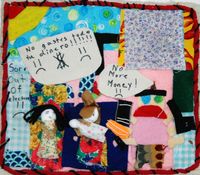 Arpillera-inspired artwork